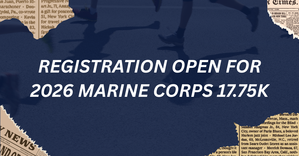 Registration Open for 2026 Marine Corps 17.75K